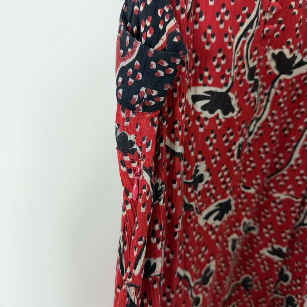 Fat Face Maxi Dress Long High Neck Printed Sleeveless Size 10 243 - Picture 7 of 10